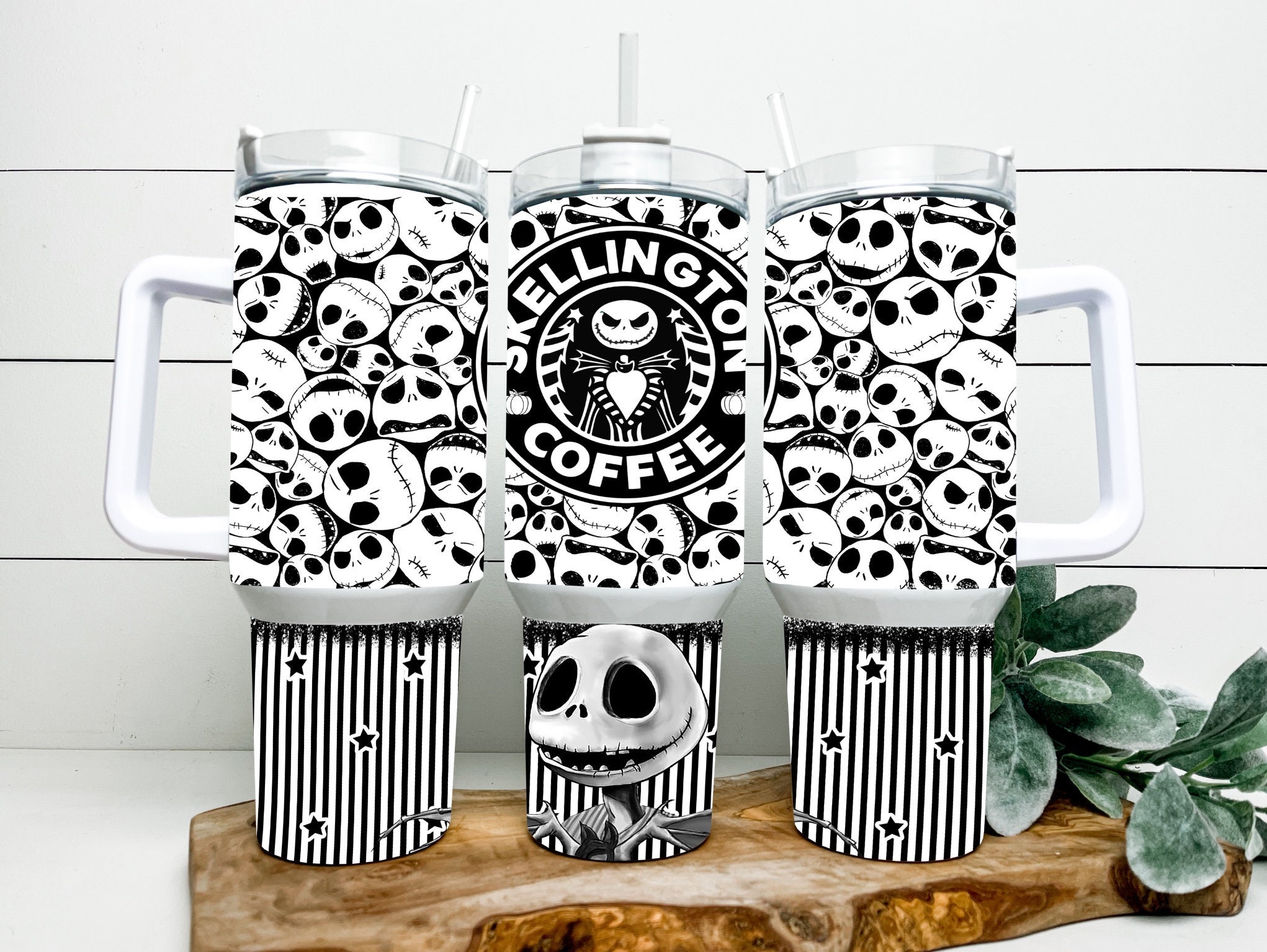 Jack Skellington Coffee The Nightmare Before Christmas Cartoon Custom Stanley Cup 40 oz 30 oz Tumbler With HandleTVC2301164