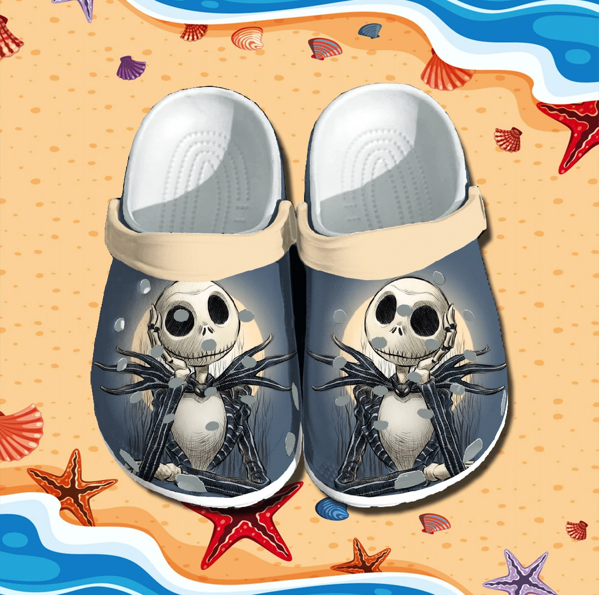 Jack Skellington Crocs Clog Shoes