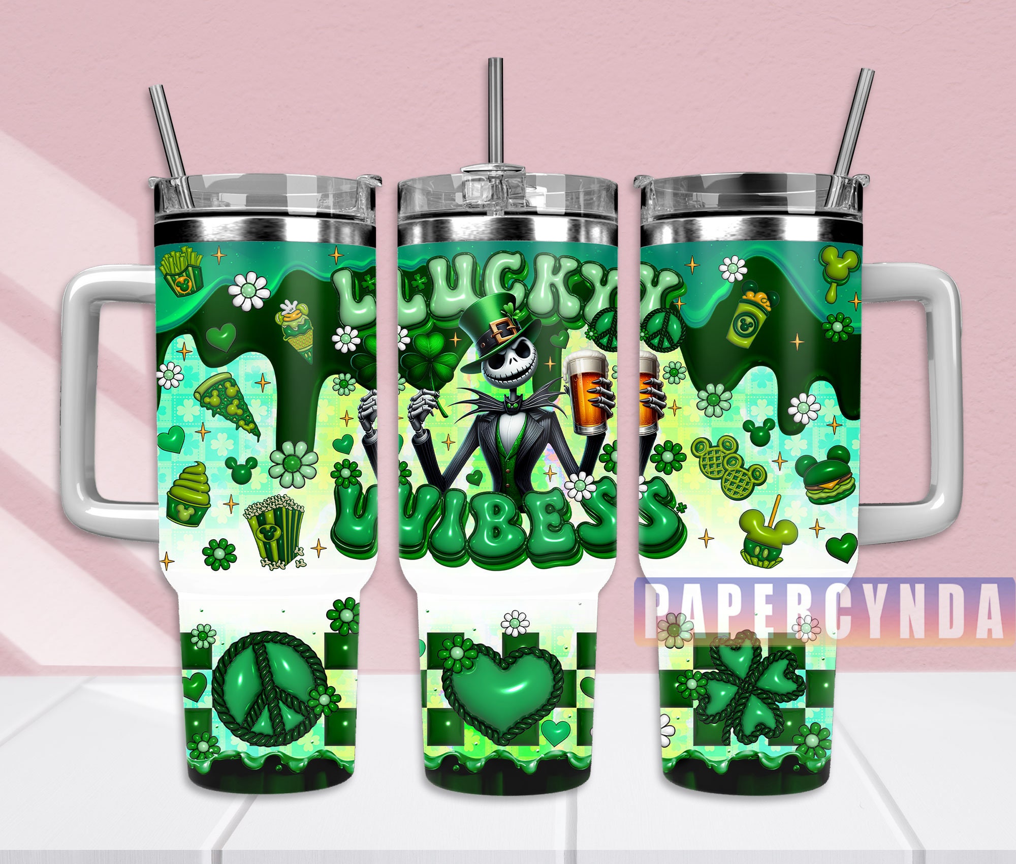 Jack Skellington Custom Stanley Cup 40 oz 30 oz Tumbler With HandleTVC2301834