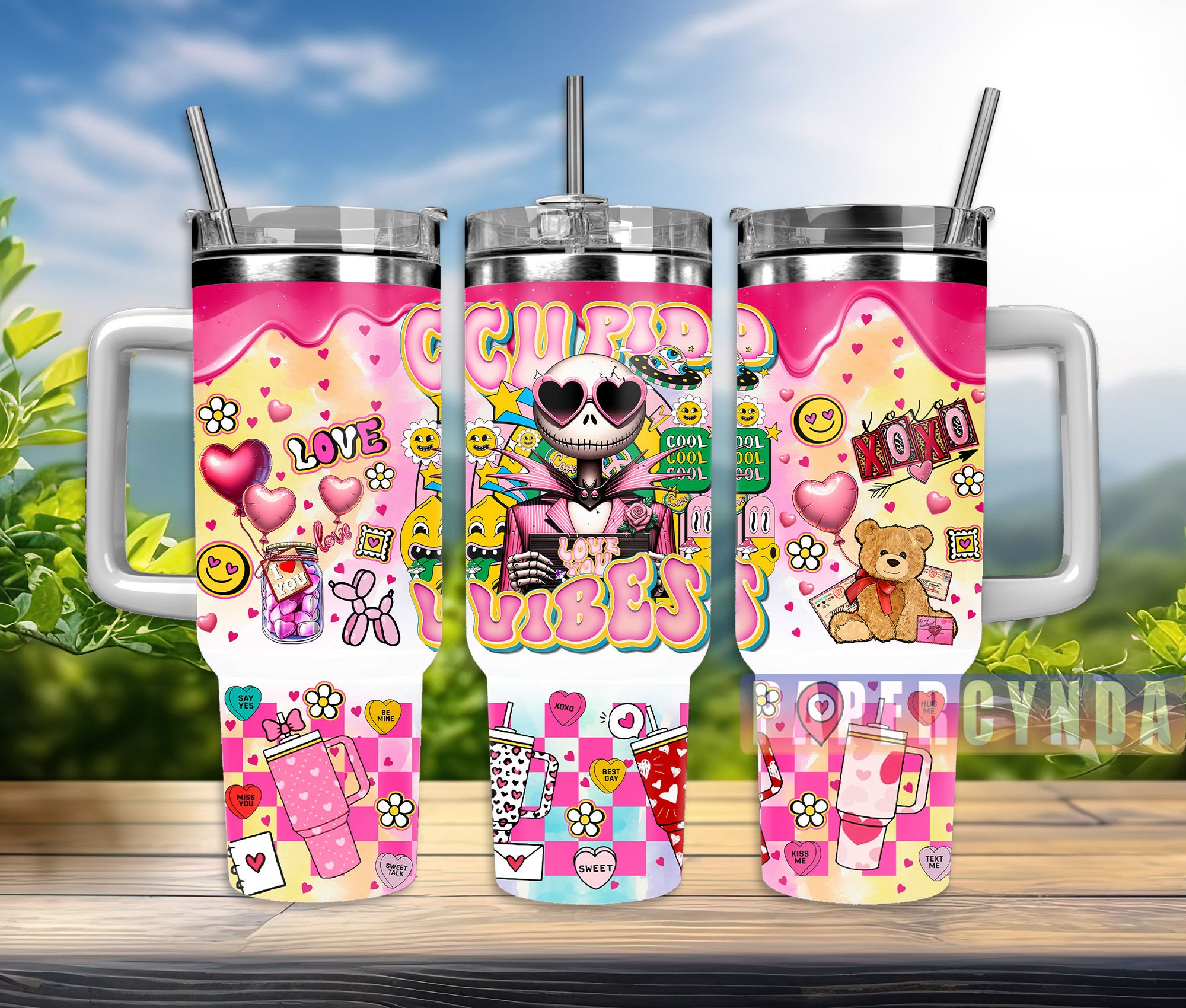 Jack Skellington Custom Stanley Cup 40 oz 30 oz Tumbler With HandleTVC2301835