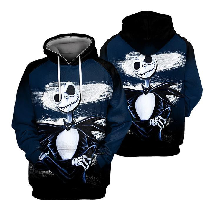 Jack Skellington in Tuxedo 3D All Over Print Hoodie, Zip Hoodie