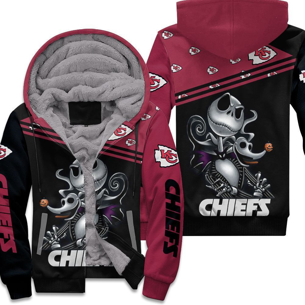 Jack Skellington Kansas City Chiefs 3D All Over Print Hoodie, Zip Hoodie