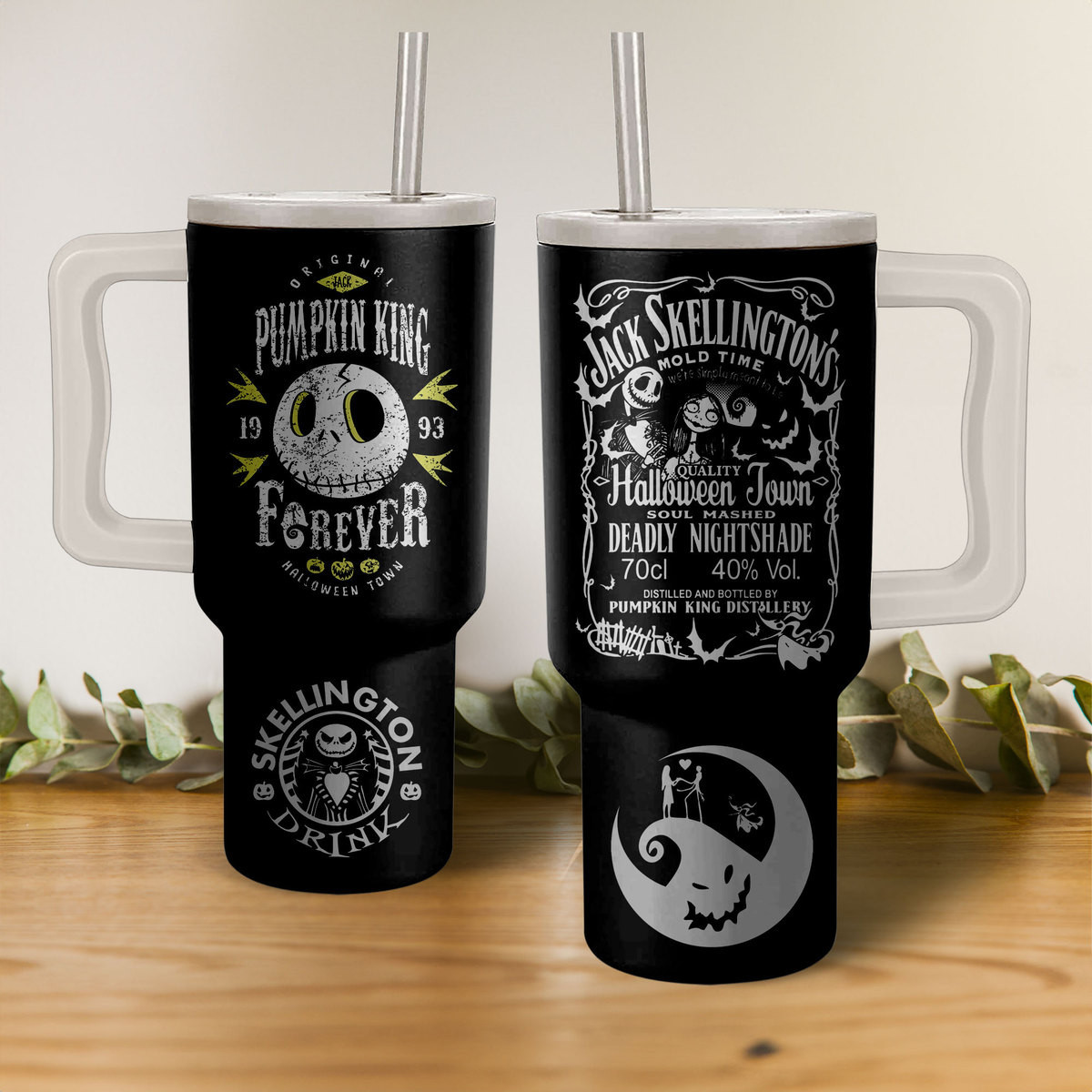 Jack Skellington The Nightmare Before Christmas Cartoon Custom Stanley Cup 40 oz 30 oz Tumbler With HandleTVC2301153