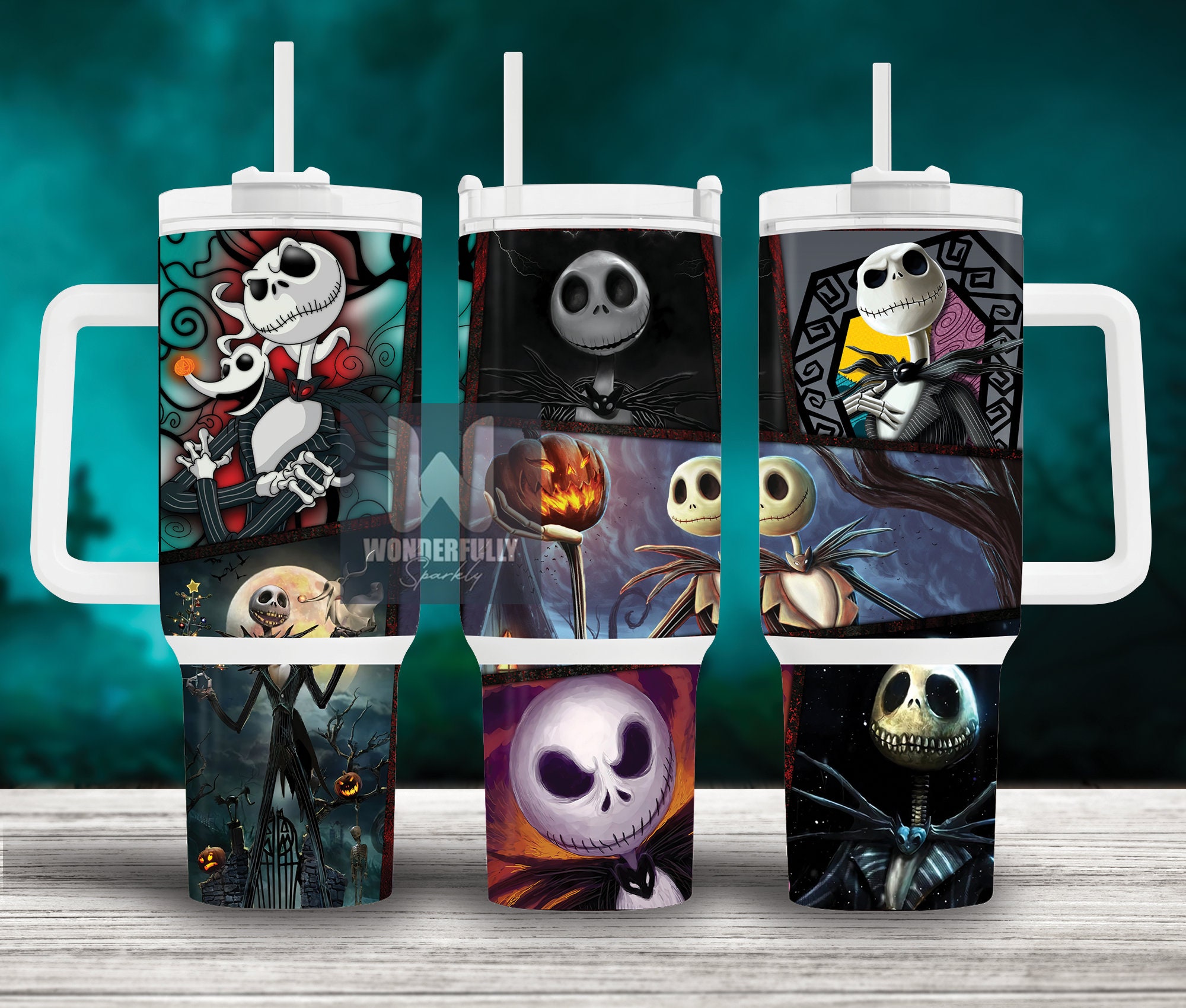 Jack Skellington The Nightmare Before Christmas Cartoon Custom Stanley Cup 40 oz 30 oz Tumbler With HandleTVC2301155