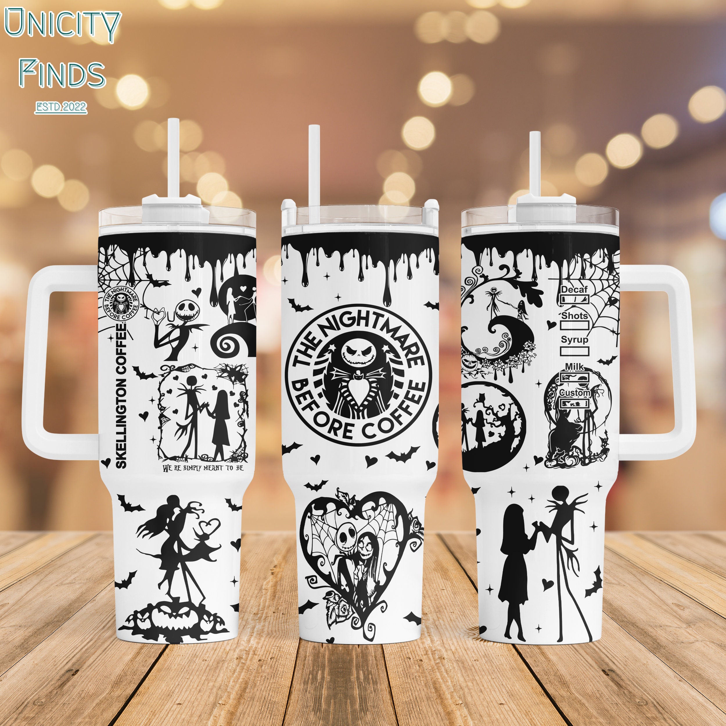 Jack Skellington The Nightmare Before Christmas Cartoon Custom Stanley Cup 40 oz 30 oz Tumbler With HandleTVC2301849
