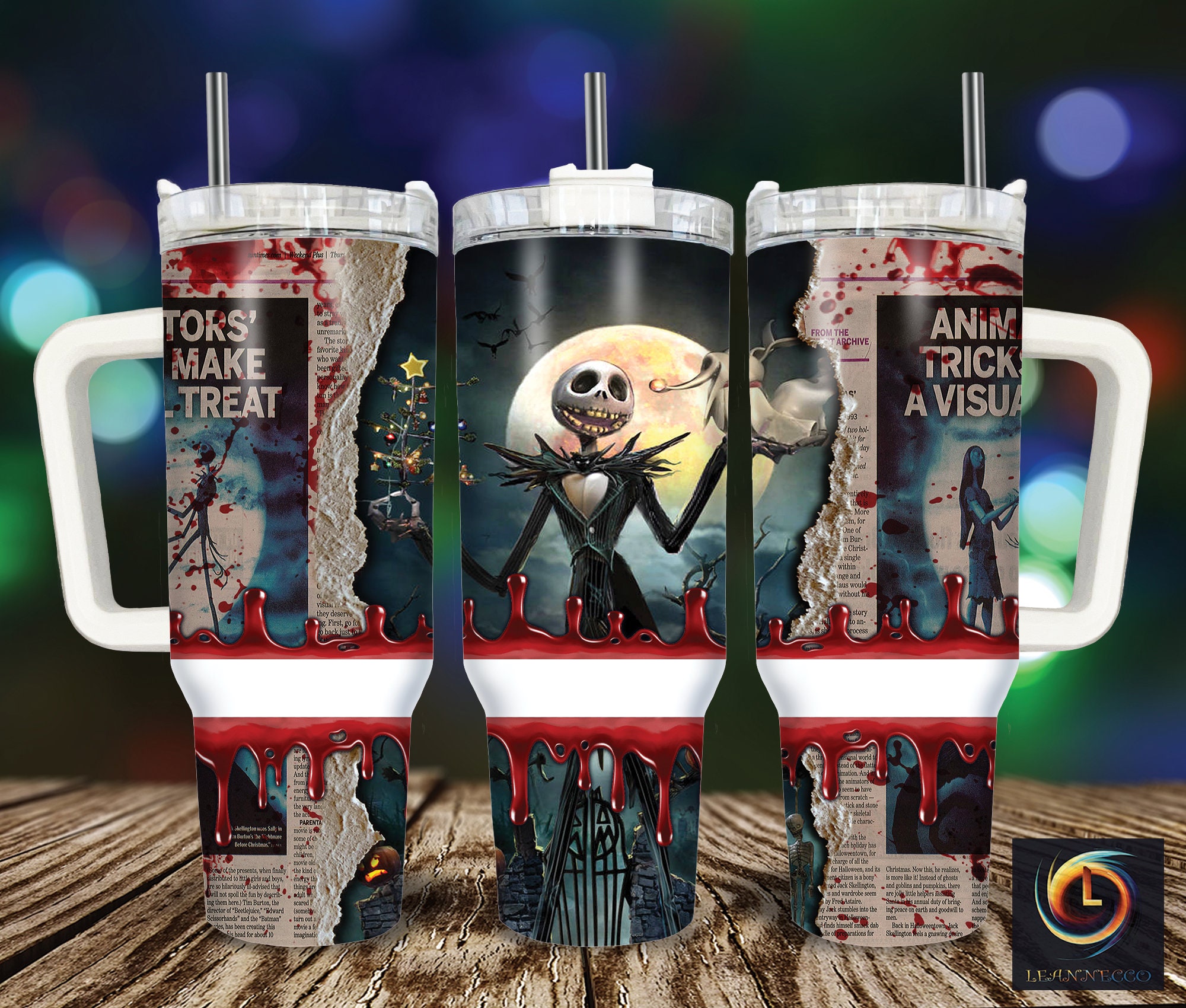 Jack Skellington The Nightmare Before Christmas Cartoon Custom Stanley Cup 40 oz 30 oz Tumbler With HandleTVC2301995