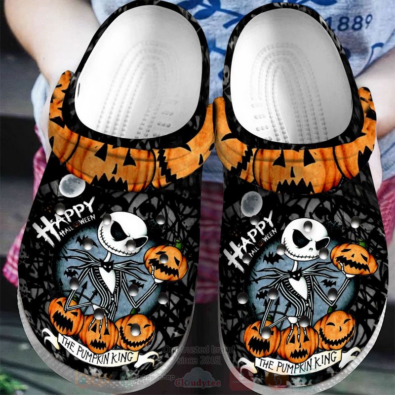 Jack Skellington The Nightmare Before Christmas Movie Crocs Crocband Clogs Shoes Comfortable For Men Women and Kids