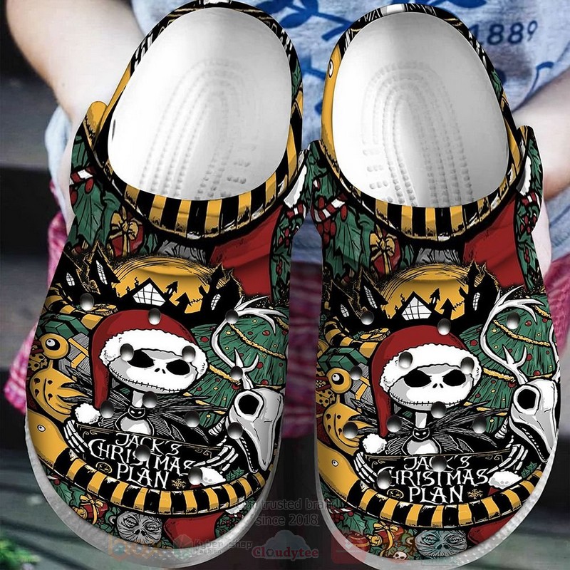 Jack Skellington The Nightmare Before Christmas Movie Crocs Crocband Clogs Shoes Comfortable For Men Women and Kids