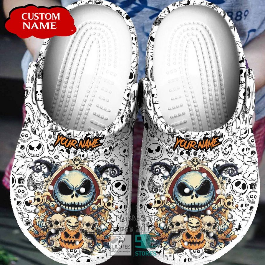 Jack Skellington The Nightmare Before Christmas Movie Crocs Crocband Clogs Shoes Comfortable For Men Women and Kids