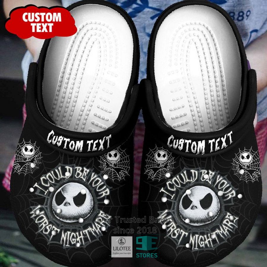 Jack Skellington The Nightmare Before Christmas Movie Crocs Crocband Clogs Shoes Comfortable For Men Women and Kids