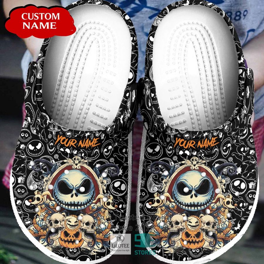 Jack Skellington The Nightmare Before Christmas Movie Crocs Crocband Clogs Shoes Comfortable For Men Women and Kids