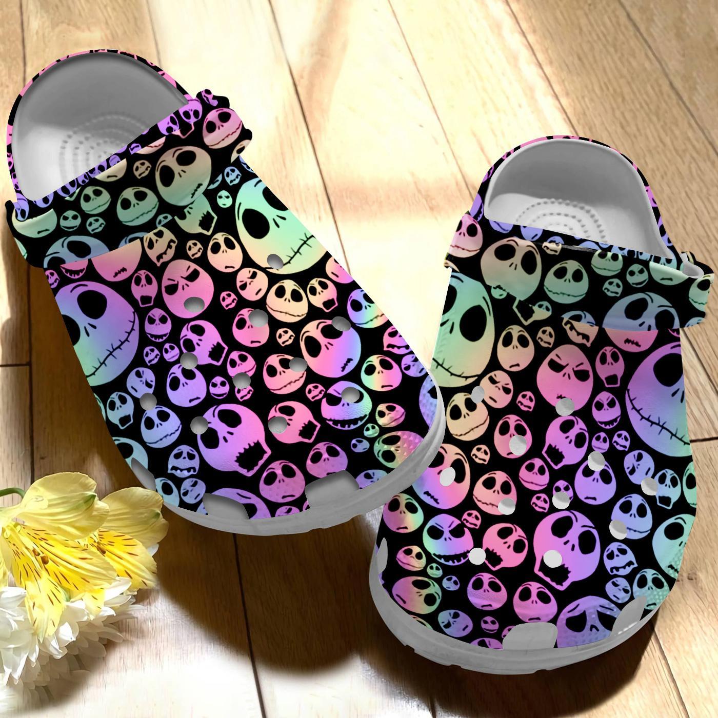 Jack Skellington The Nightmare Before Christmas Movie Crocs Crocband Clogs Shoes Comfortable For Men Women and Kids - Image 2