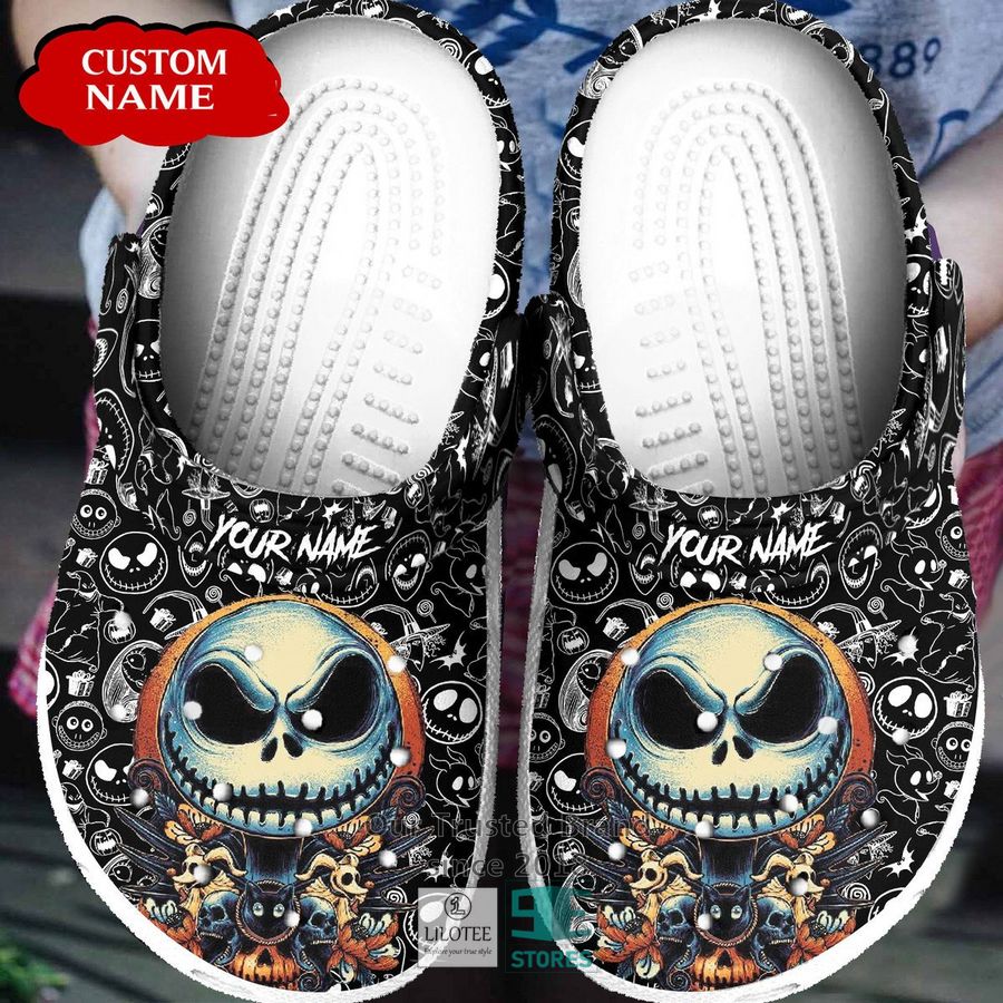 Jack Skellington The Nightmare Before Christmas Movie Crocs Crocband Clogs Shoes Comfortable For Men Women and Kids