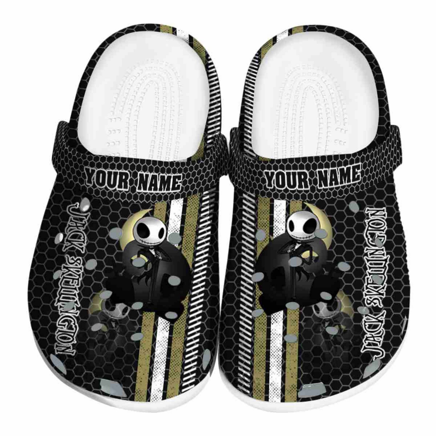 Jack Skellington The Nightmare Before Christmas Movie Crocs Crocband Clogs Shoes Comfortable For Men Women and Kids