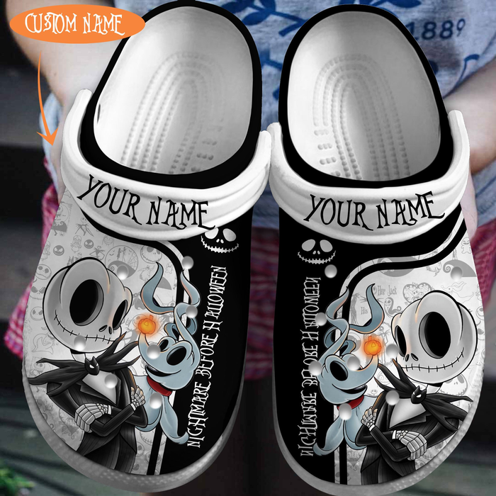 Jack Skellington The Nightmare Before Christmas Movie Crocs Crocband Clogs Shoes Comfortable For Men Women and Kids