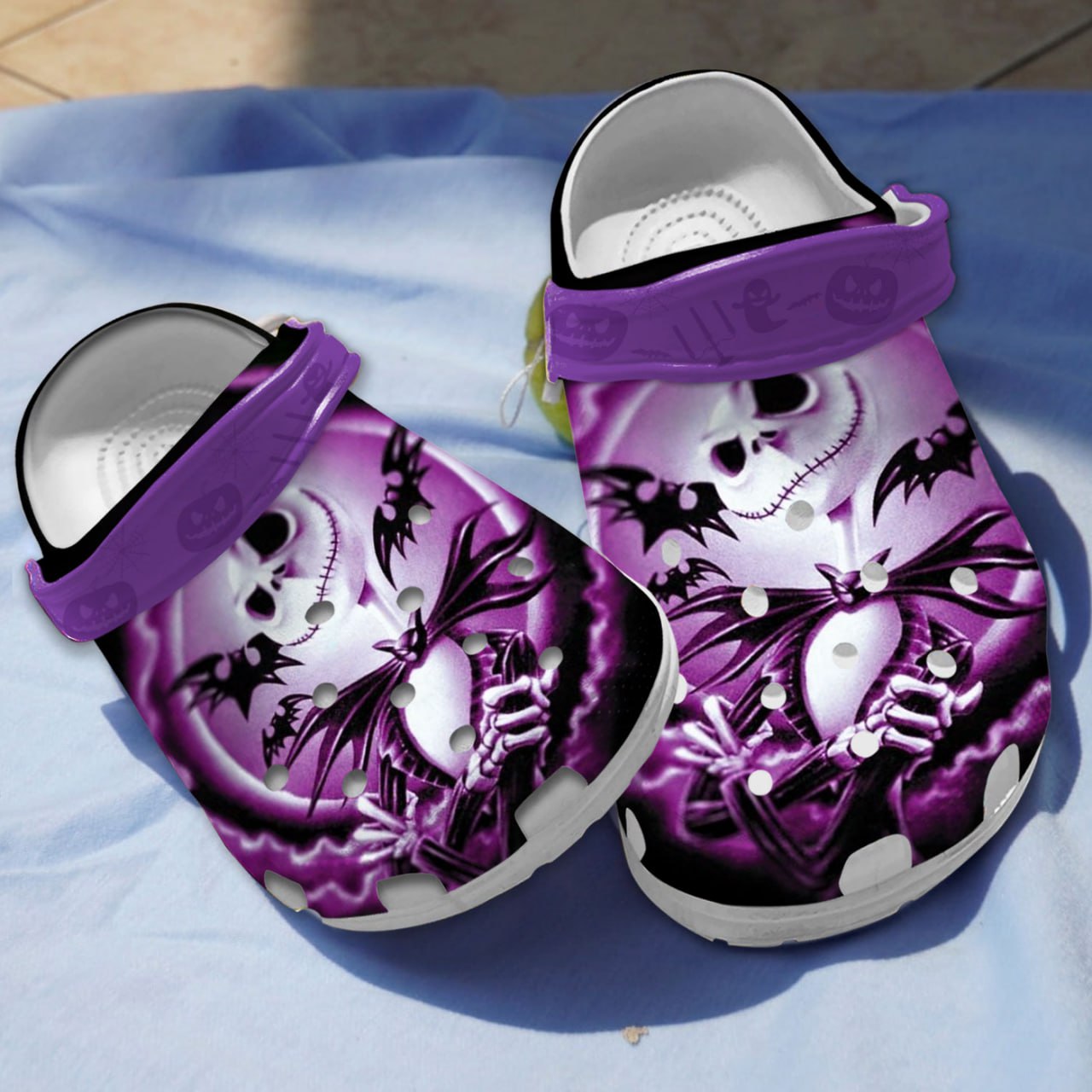 Jack Skellington The Nightmare Before Christmas Movie Crocs Crocband Clogs Shoes Comfortable For Men Women and Kids