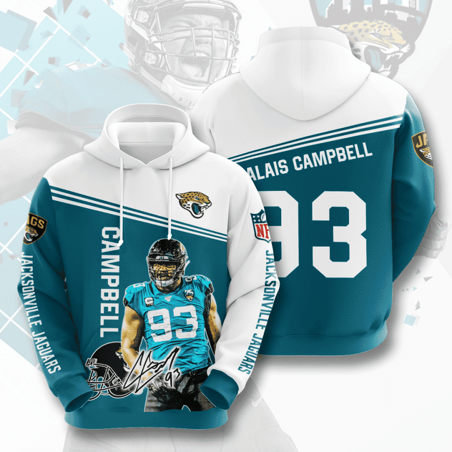 Jacksonville Jaguars 3D All Over Print Hoodie, Zip Hoodie