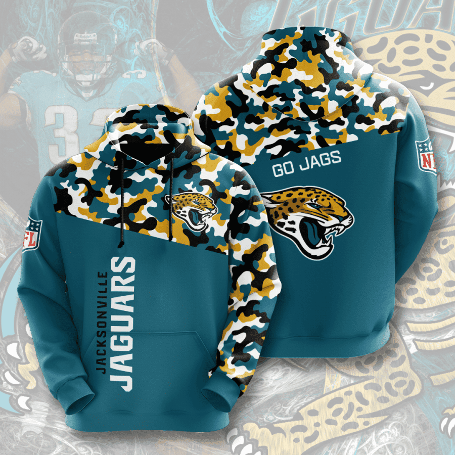 Jacksonville Jaguars 3D All Over Print Hoodie, Zip Hoodie