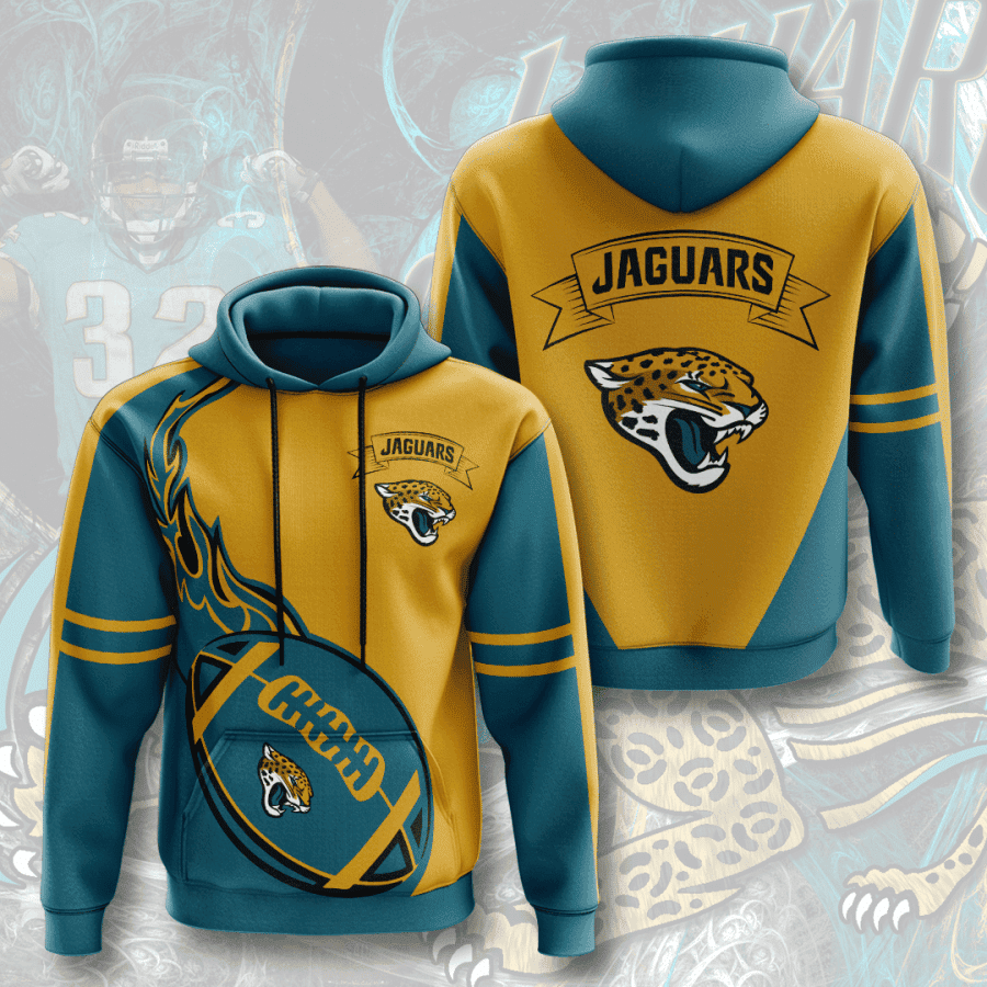 Jacksonville Jaguars 3D All Over Print Hoodie, Zip Hoodie