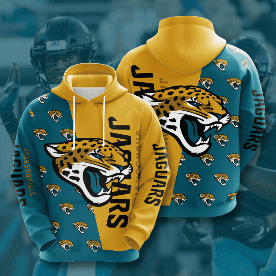 Jacksonville Jaguars 3D All Over Print Hoodie, Zip Hoodie