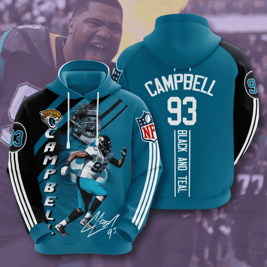 Jacksonville Jaguars 3D All Over Print Hoodie, Zip Hoodie