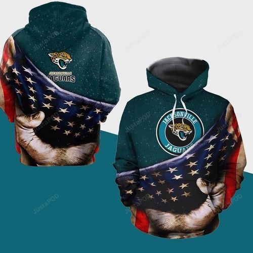 Jacksonville Jaguars American 3D All Over Print Hoodie, Zip Hoodie