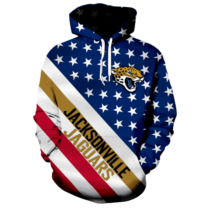 Jacksonville Jaguars American 3D All Over Print Hoodie, Zip Hoodie