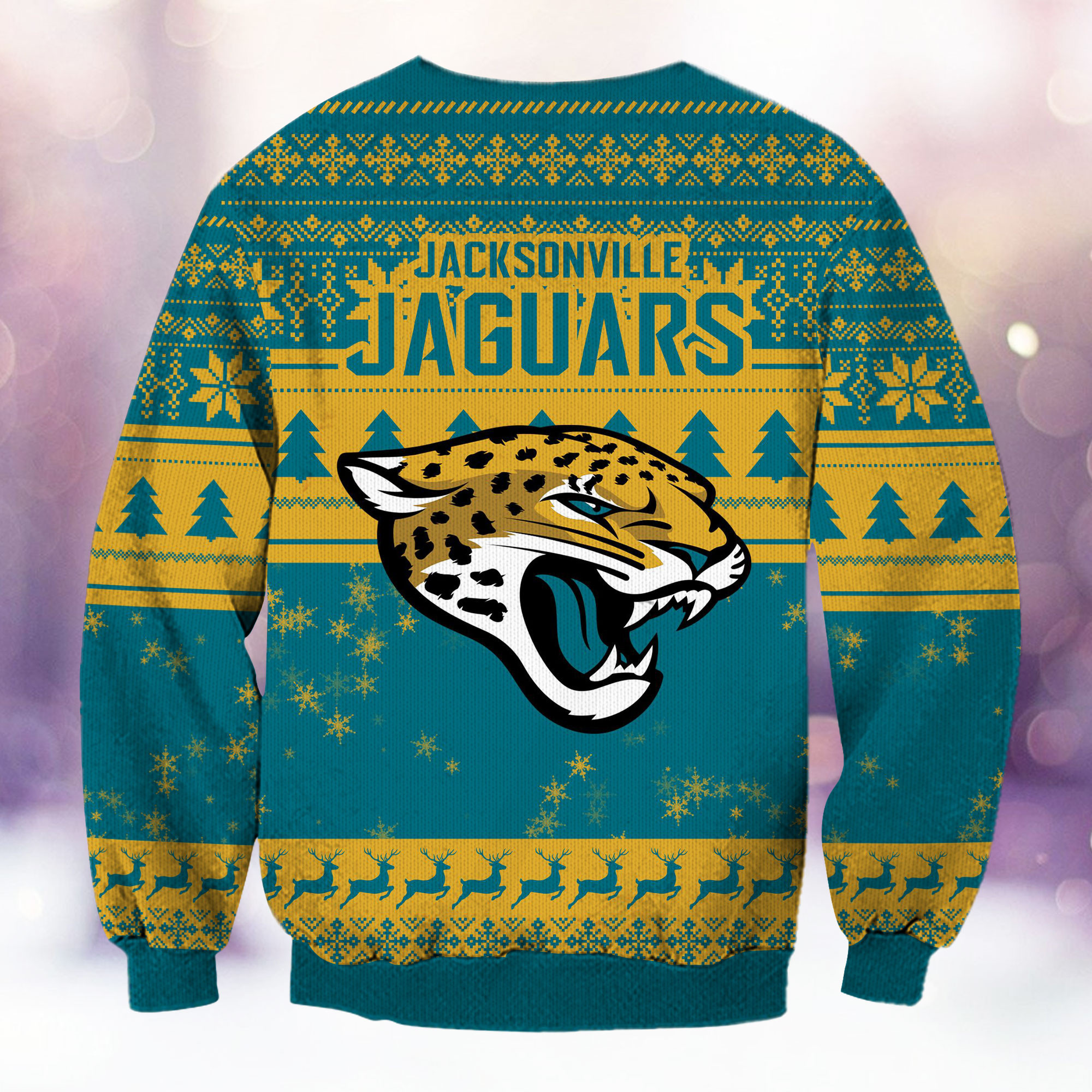 Jacksonville Jaguars Grinch Ugly Christmas Sweater Adult 3D Funny Matching for family - Image 3