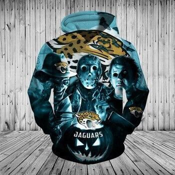 Jacksonville Jaguars Halloween Horror Night 3D All Over Print Hoodie, Zip Hoodie