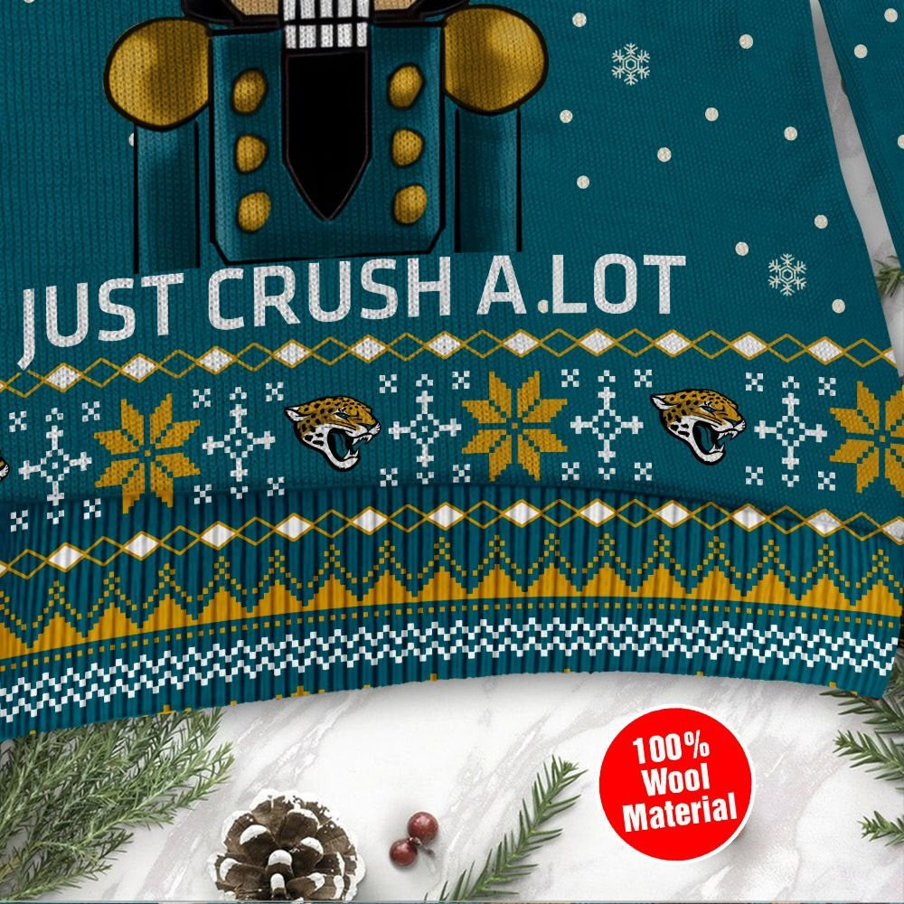 Jacksonville Jaguars I Am Not A Player I Just Crush Alot Ugly Christmas Sweater Adult 3D Funny Matching for family - Image 4
