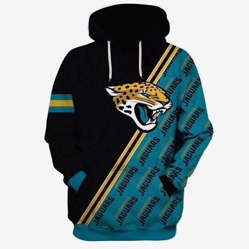Jacksonville Jaguars Ncaa Football Many Logo 3D All Over Print Hoodie, Zip Hoodie