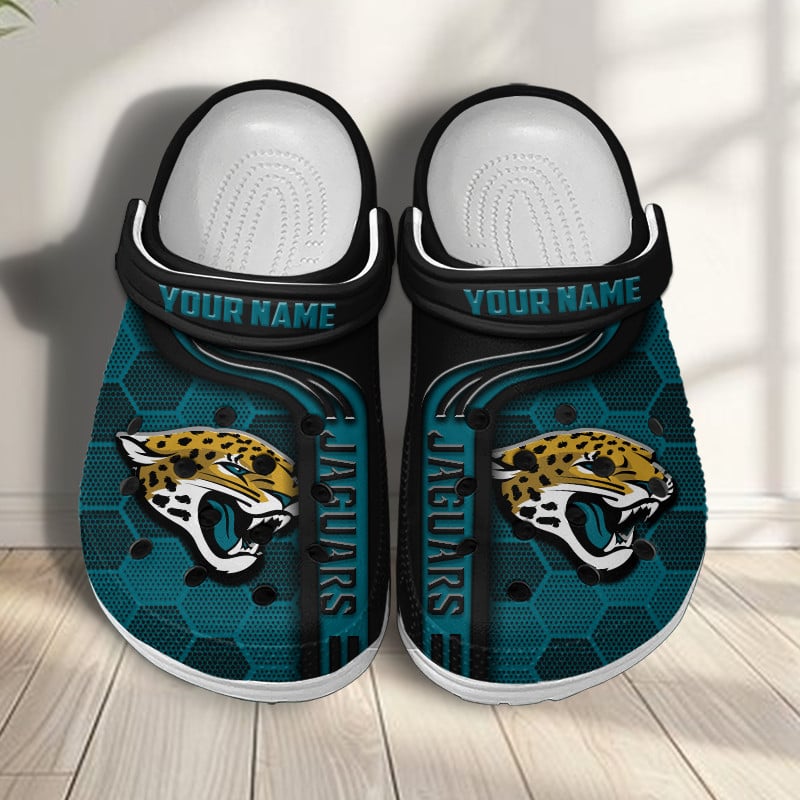 Jacksonville Jaguars NFL Crocs Crocband Clogs Shoes Comfortable For Men Women and Kids