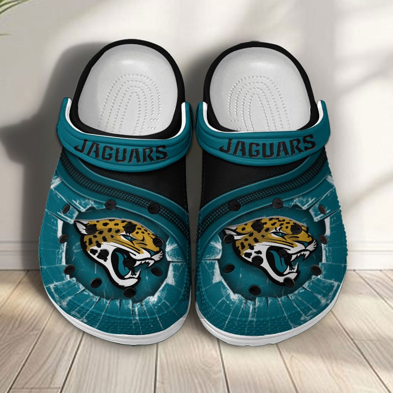 Jacksonville Jaguars NFL Crocs Crocband Clogs Shoes Comfortable For Men Women and Kids