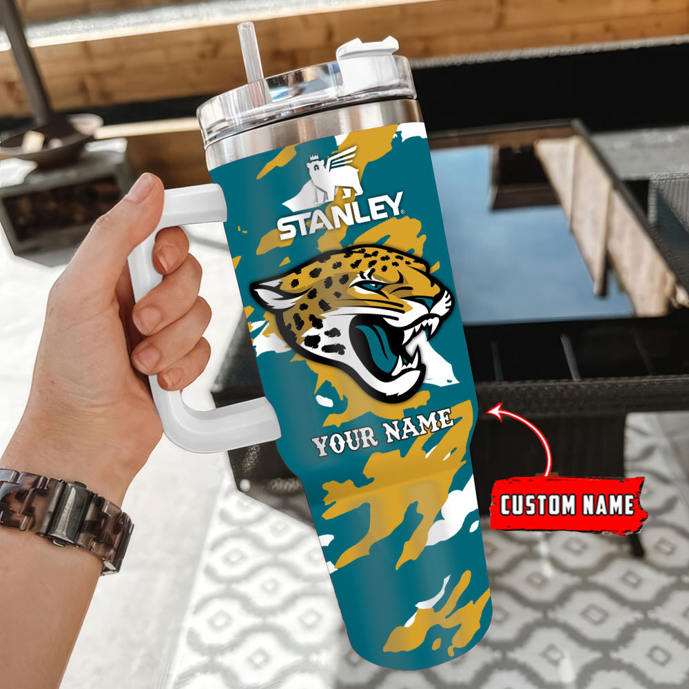 Jacksonville Jaguars NFL Custom Stanley Cup 40 oz 30 oz Tumbler With HandleTVC2301100 - Image 3