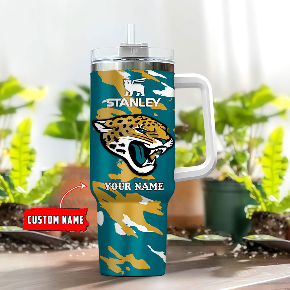 Jacksonville Jaguars NFL Custom Stanley Cup 40 oz 30 oz Tumbler With HandleTVC2301100 - Image 2