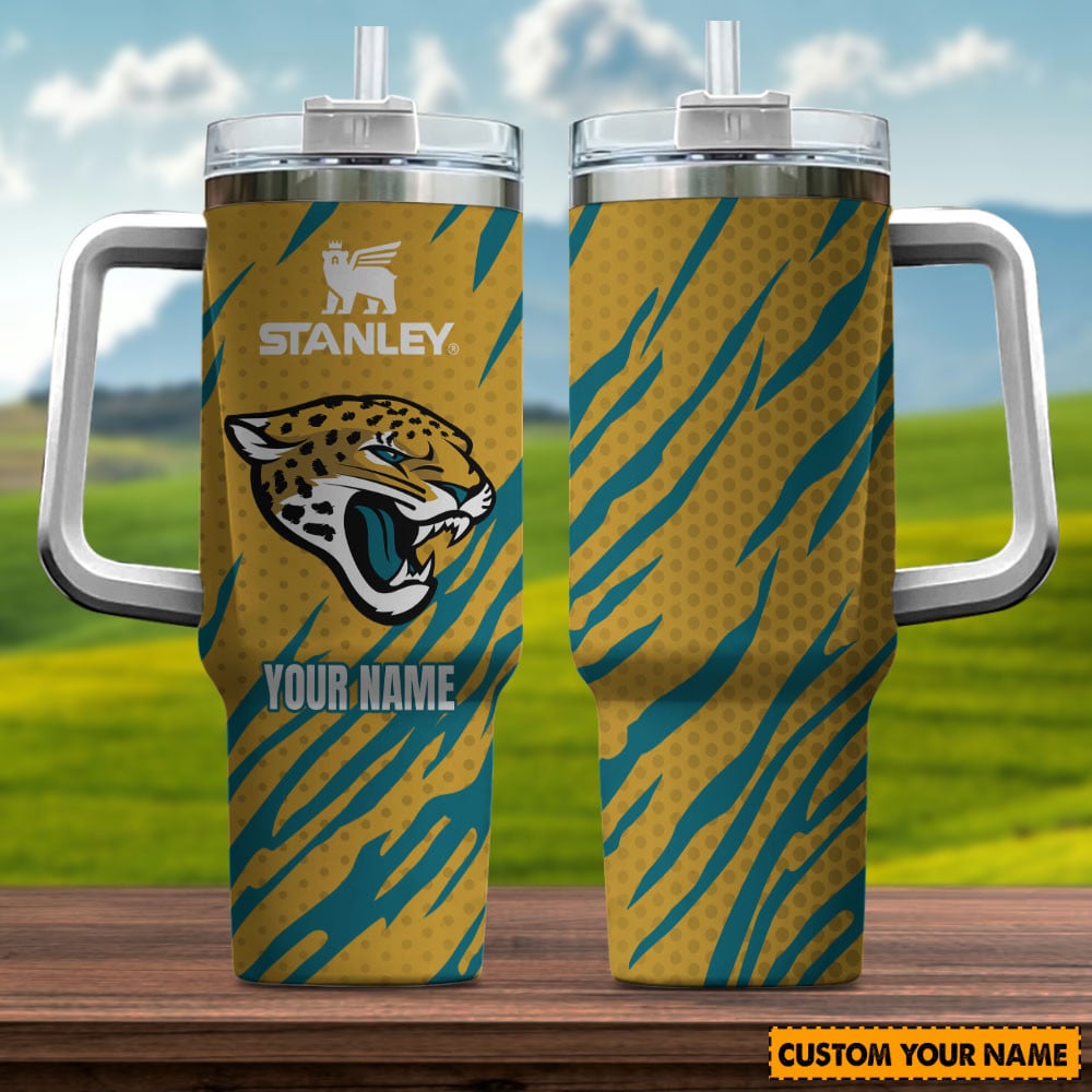 Jacksonville Jaguars NFL Custom Stanley Cup 40 oz 30 oz Tumbler With HandleTVC230136