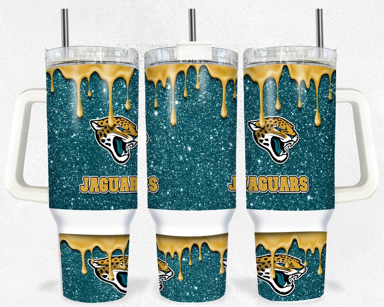 Jacksonville Jaguars NFL Custom Stanley Cup 40 oz 30 oz Tumbler With HandleTVC230190