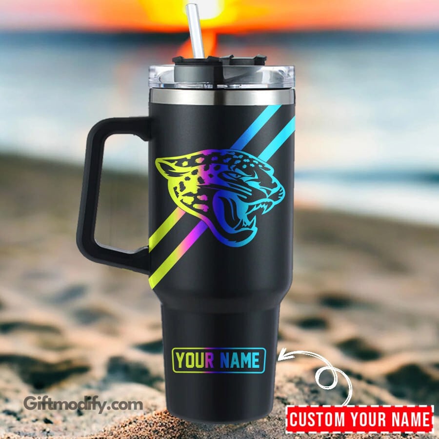 Jacksonville Jaguars NFL Hologram Logo Custom Stanley Cup 40 oz 30 oz Tumbler With HandleTVC2301183