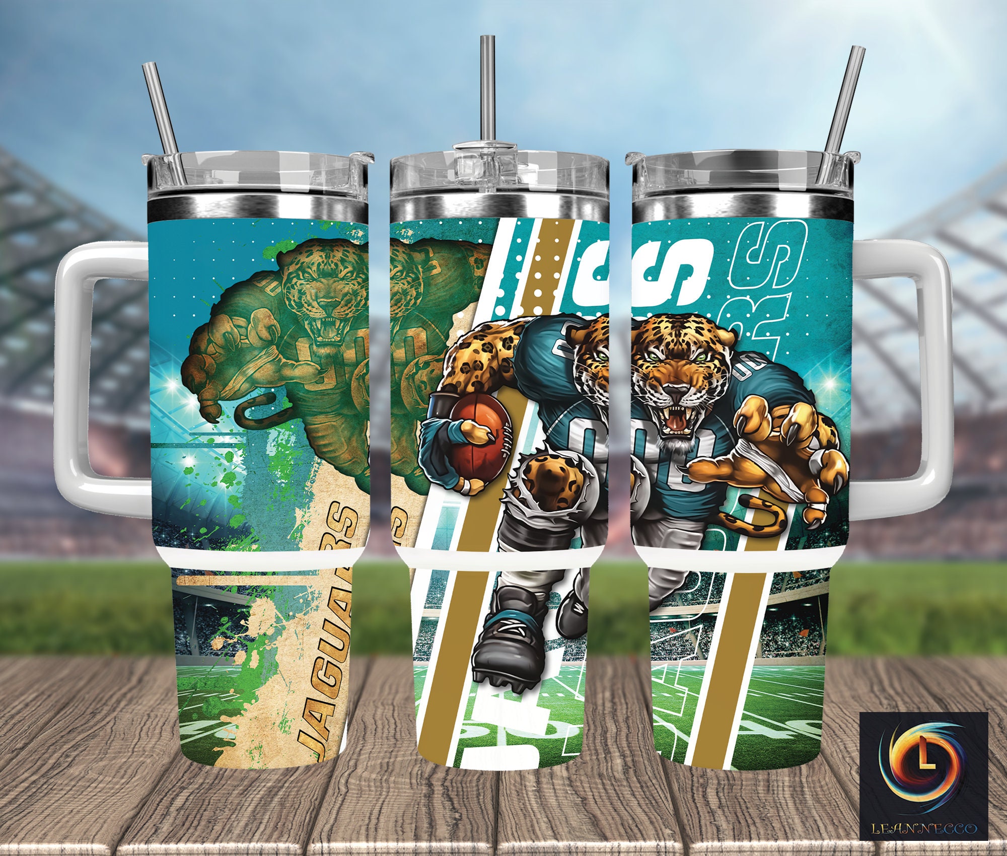 Jacksonville Jaguars NFL Mascot Custom Stanley Cup 40 oz 30 oz Tumbler With HandleTVC2301993