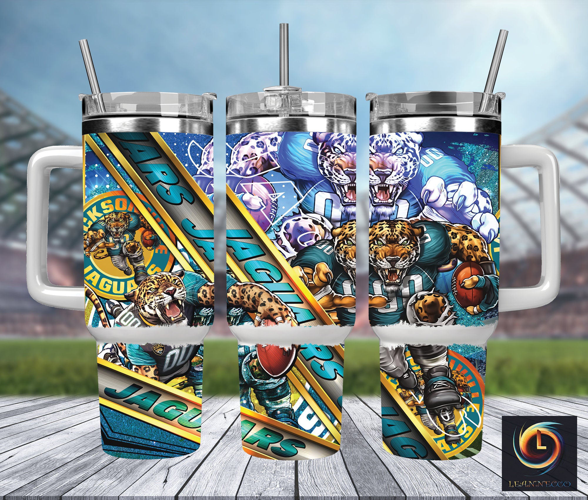 Jacksonville Jaguars NFL Mascot Custom Stanley Cup 40 oz 30 oz Tumbler With HandleTVC2301998
