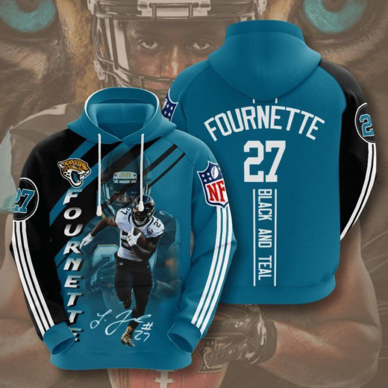 Jacksonville Jaguars Number 27 3D All Over Print Hoodie, Zip Hoodie