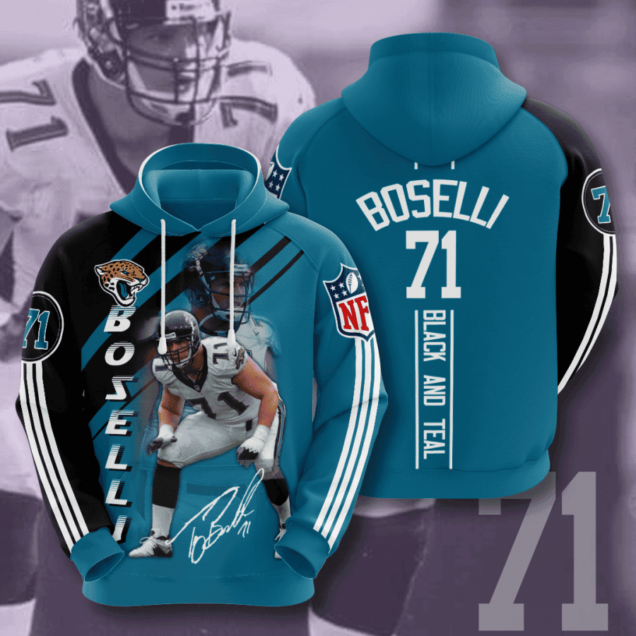 Jacksonville Jaguars Tony Boselli 3D All Over Print Hoodie, Zip Hoodie