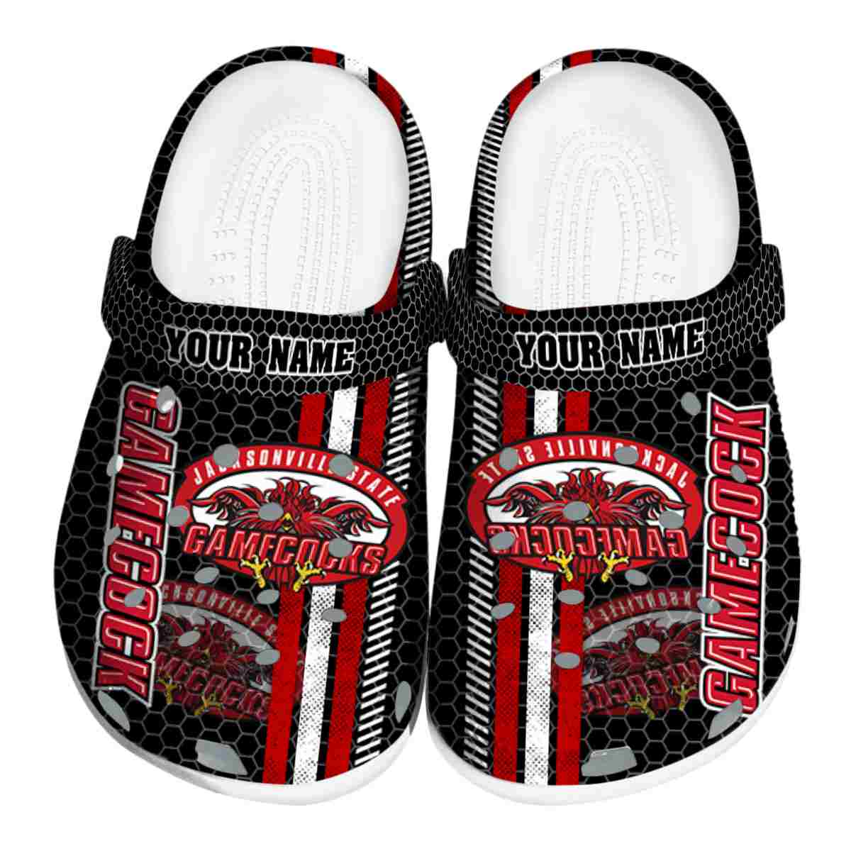 Jacksonville State Gamecocks NCAA Sport Crocs Crocband Clogs Shoes Comfortable For Men Women and Kids