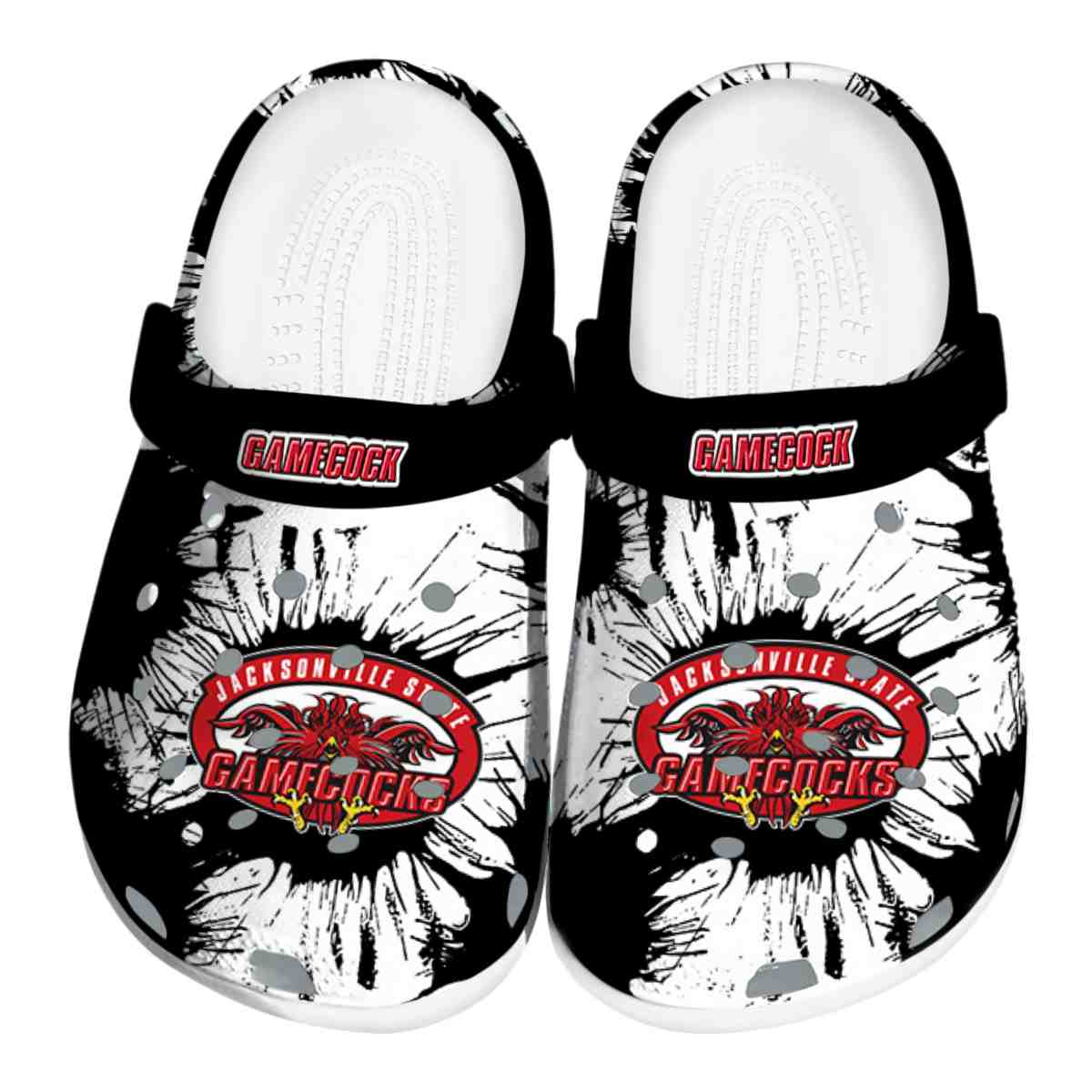 Jacksonville State Gamecocks NCAA Sport Crocs Crocband Clogs Shoes Comfortable For Men Women and Kids