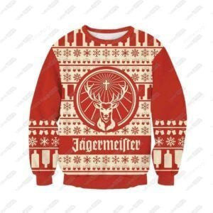 Jagermeister Ugly Christmas Sweater Adult 3D Funny Matching for family