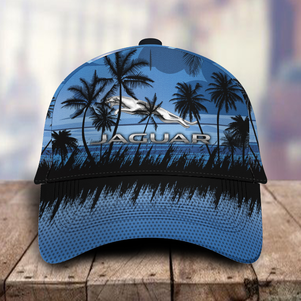 Jaguar 3D Classic Cap Hawaiian Tropical Car Motor Brand Hats Trucker Hats Custom Hats Gifts For Men & Women