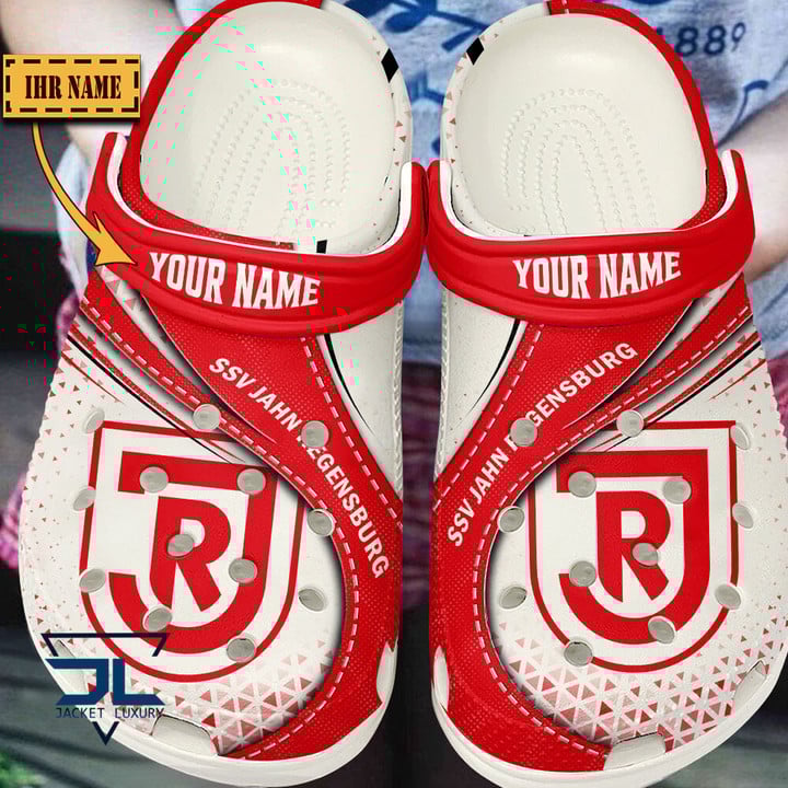 Jahn Regensburg Bundesliga Sport Crocs Crocband Clogs Shoes Comfortable For Men Women and Kids