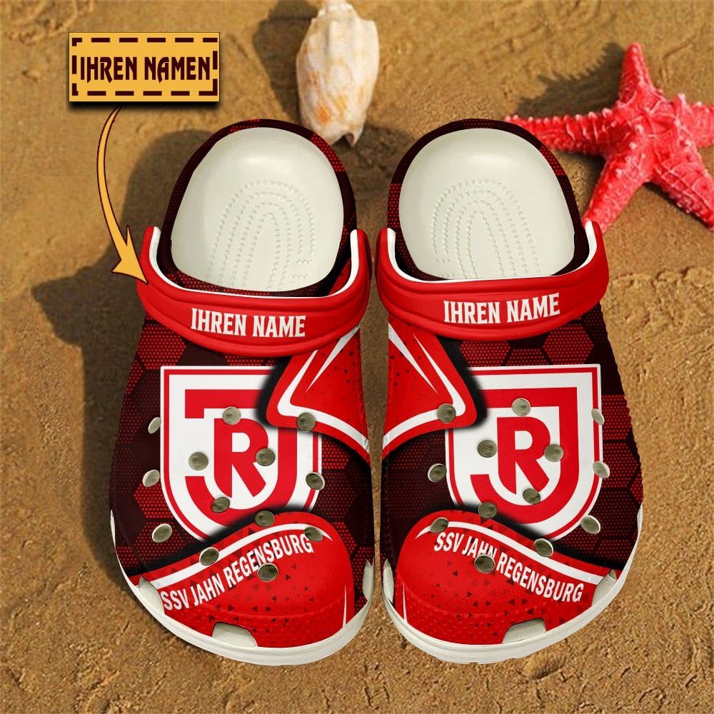Jahn Regensburg Bundesliga Sport Crocs Crocband Clogs Shoes Comfortable For Men Women and Kids