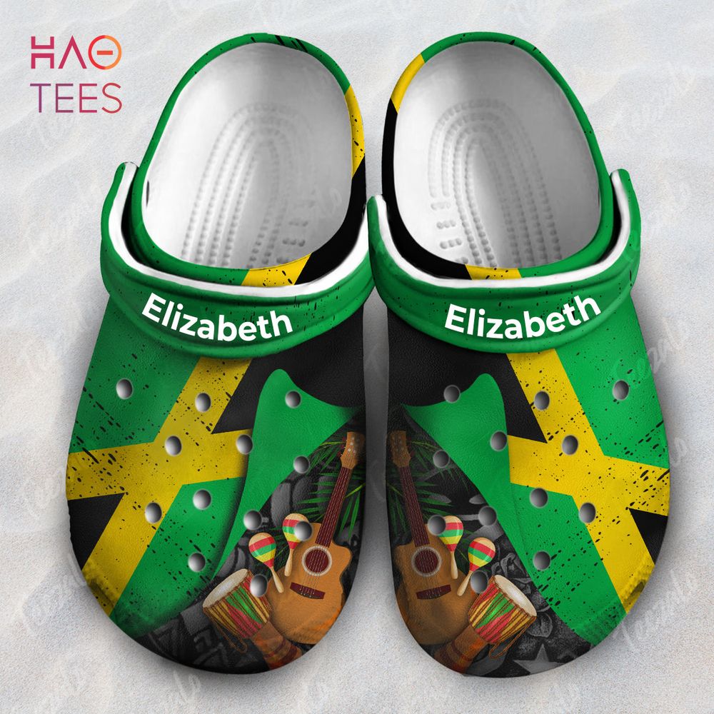Jamaica Flag Symbols Colorful Crocs Crocband Clogs Shoes Comfortable For Men Women and Kids