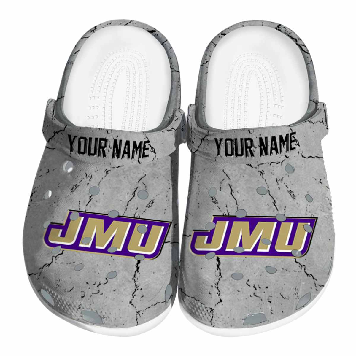 James Madison Dukes NCAA Sport Crocs Crocband Clogs Shoes Comfortable For Men Women and Kids